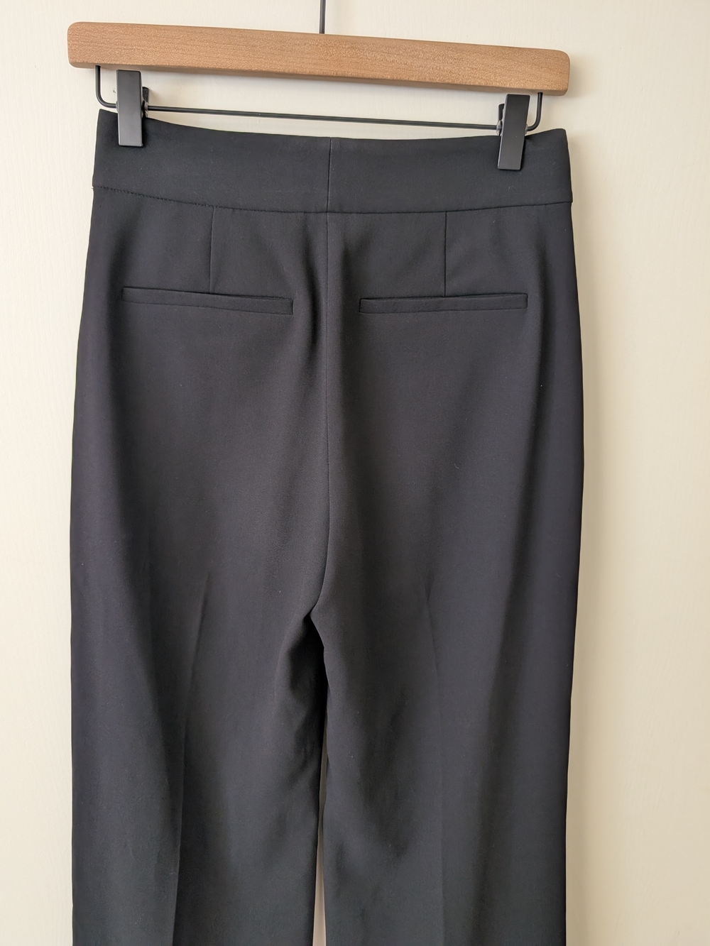 Alice + Olivia Womens 0 Black Wide Leg Dress Pants Trousers Minimalist Classic - Picture 6 of 8